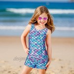 UNIFACO Girls Swimsuits Two Piece Tankini Bathing Suits Boyshort Summer Beach Rash Guard Swimwear for 4-13T