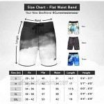 Men’s 18” Board Shorts Made from Recycled Plastic with Zipper Pockets - Stylish Quick Dry Swim Trunks No Inner Mesh New 2021