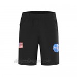 sandbank Mens Shorts Casual Summer Beach Quick Dry Trunks for Men with Pockets USA Flag