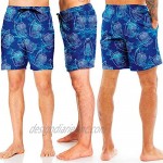 Syifasya Men's Beachwear Quick Dry Beach Board Shorts Light Beer Swim Trunks with Pockets