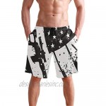 XUWU Men's Quick Dry Swim Trunks with Pockets Beach Board Shorts Bathing Suits