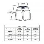 YPTBST Mens Swim Trunks Quick Dry Beach Board Shorts with Mesh Lining Swimwear Bathing Suits