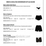 COOLTAN Men's Sun Through Hipster Swim Shorts Amethyst