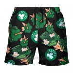 FOCO NBA Mens Team Logo Floral Hawaiian Swim Suit Trunks