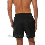 FREDRM Mens Swim Trunks Quick Dry Boardshorts with Mesh Lining Above Knee Swimwear Bathing Suits