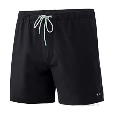 HUK Men's Volley 5.5" Elastic Waist Quick-Dry Swim Shorts
