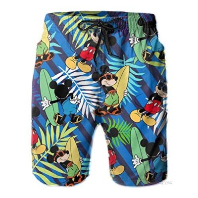 Mickey Mouse Mens Swim Trunks Quick Dry Bathing Suit 3D Printed Beach Shorts
