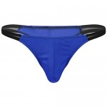 Agoky Men's Stretchy Sissy Lingerie Pouch Thongs Bulge Low Rise Panties Bikini Briefs
