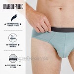GYS Men's Bamboo Briefs Underwear Multipack Breathable Lightweight Tagless Briefs 4-Pack