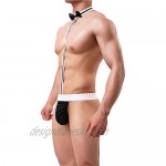 JFan Men Bow Tie Briefs Pouch Thong Low-Rise Sexy Underwear Cotton Comfort Stretch Jockstrap