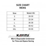 KAYIZU Men's Disposable Cotton Briefs Underwear for Travel and Emergencies Multipack