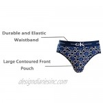Mens Briefs Underwear with Premium Cotton Large Y Front – 4-Pack Multicoloured Italian Design Ultra Soft
