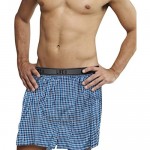 Active Club 6-Pack Men's Boxer Shorts Loose Underwear Woven Plaid Boxers