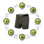 UnderGents Men's Boxer Brief Underwear. 4.5 Leg & Flyless Pouch for CloudSoft Cooling Comfort Not Compression