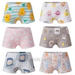 Growth Pal Little Girls' Shorts Panties Boyshort Briefs 6 Pack Soft 100% Cotton Underwear Toddler Undies