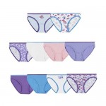 Hanes Girls' 10-Pack 100% Cotton Tagless Bikini Panties