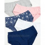 Rene Rofe Girls' Underwear - Cotton Hipster Briefs (10 Pack Bulk)