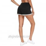 Aiboria Women Shorts Lounge Folded Hem Casual Drawstring Elastic Waist Comfy Cotton Shorts with Pockets