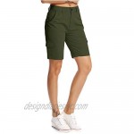 Aiegernle Women's Relaxed Fit Cargo Shorts Bermuda Cargo Shorts for Women Womens Stretch Cargo Shorts