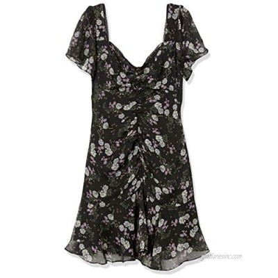 ASTR the label Women's Short Flutter Sleeve So Smitten Drop Waist Mini Dress