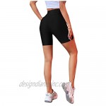 Verdusa Women's Overlap Asymmetrical High Waist Cycling Skinny Biker Short