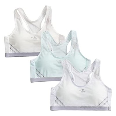 Betusline 3 Pack Girls' Sports Bra with Removable Pads  7-14 Years