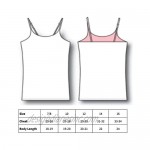 Bleum Camisole Girls Undershirt Tank Top - Ultra-Soft Cami Top - Tank Top with Built-in Shelf Bra & Adjustable Straps