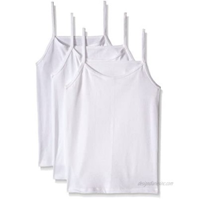 Fruit of the Loom Big Girls' White Cami (Pack of 3)