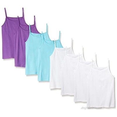 Fruit of the Loom Girls' 10 Pack Assorted Color Cotton Cami