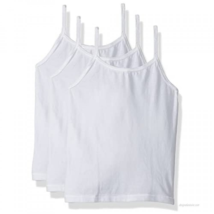 Hanes Ultimate Girls' 3-Pack Cotton Stretch Camisoles