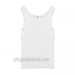 Jack & Jill Girls Tank Top White Undershirts 100% Cotton (Size 14)
