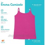 Lucky & Me | Emma Girls Camisoles | Longer Length w/Adjustable Straps | Tagless | Wear on Its Own Or Layering Top | 3-Pack