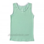 Sportoli Girls Ultra Soft 100% Cotton Tank Top Tagless Cami Undershirts (4 Pack)