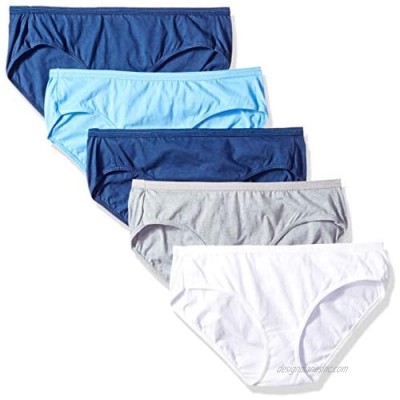 Hanes Ultimate Women's Comfort Cotton Hipster Panties 5-Pack