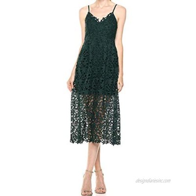 ASTR the label Women's Sleeveless Lace Fit & Flare Midi Dress