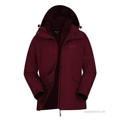 Mountain Warehouse Womens Winter 3 in 1 Jacket - Waterproof Raincoat