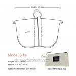 Salamra Fashion Hooded Rain Poncho with Pocket Waterproof Jacket Zipper Style for Women/Men