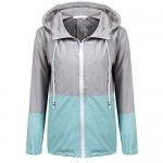 SoTeer Women's Waterproof Raincoat Outdoor Hooded Rain Jacket Windbreaker (15 Colors S-XXXL)