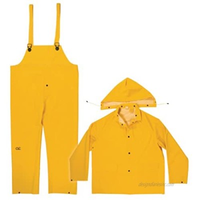 Custom Leathercraft - R1014X CLC Rain Wear .35MM 3-Piece Rain Suit Yellow   4XLarge