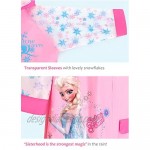 Disney Frozen Queen Elsa Hooded Raincoat Rain Jacket Poncho Outwear for Girls Toddlers Kids Children