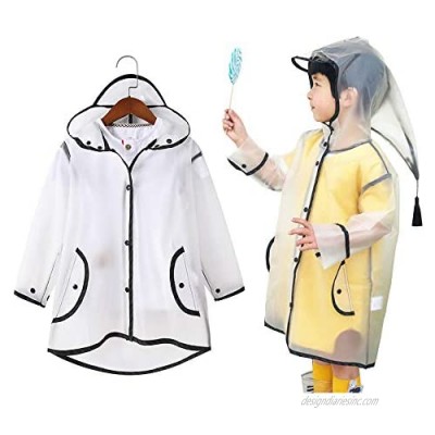 Gigabit Kids Raincoat Clean Rain Coat Jacket Poncho for Boys Girls