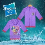Hasbro Girls` My Little Pony Character Printed Waterproof Rain Slicker Size Small 2/3 Medium 4/5 and Large 6/7
