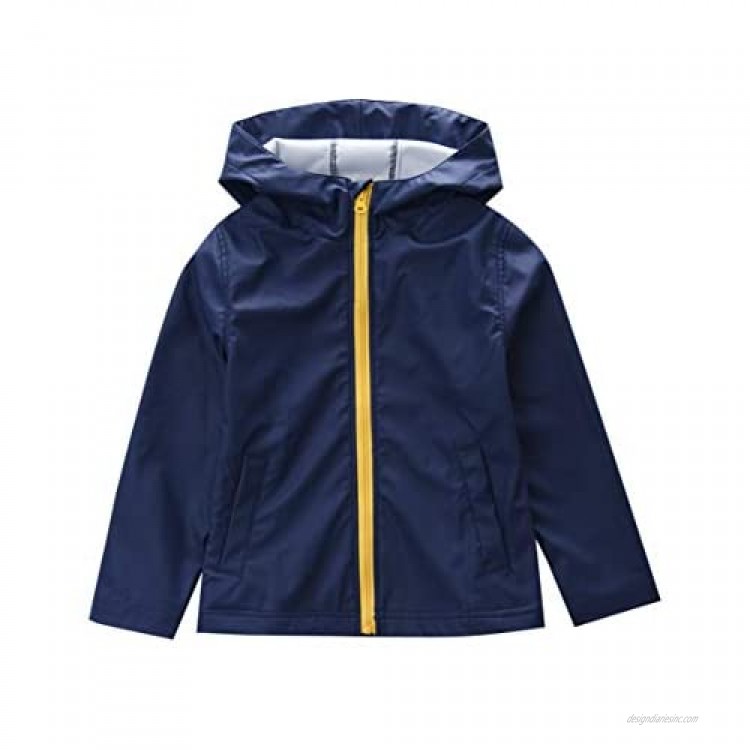 M2C Boys Girls Hooded Waterproof Rain Jacket Lightweight Raincoat