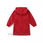 Phorecys Girls Boys Hooded Rain Waterproof Jacket Lightweight Windbreakers Coat
