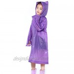 Walsilk 2Pack Emergency Rain Ponchos for Kids Waterproof Child Raincoats with Hood and Sleeves Portable & Lightweight
