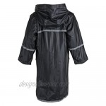 WearWide Kid's Rain Jacket: Girls Kids Waterproof Full Length Long Hooded Raincoat Jacket Coat for Children