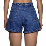 Cestyle Women's Casual Summer Denim Jean Shorts with Pockets