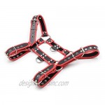 Men's Leather Body Chest Harness Belt with Double-Shoulder Cage Belt Adjustable Red
