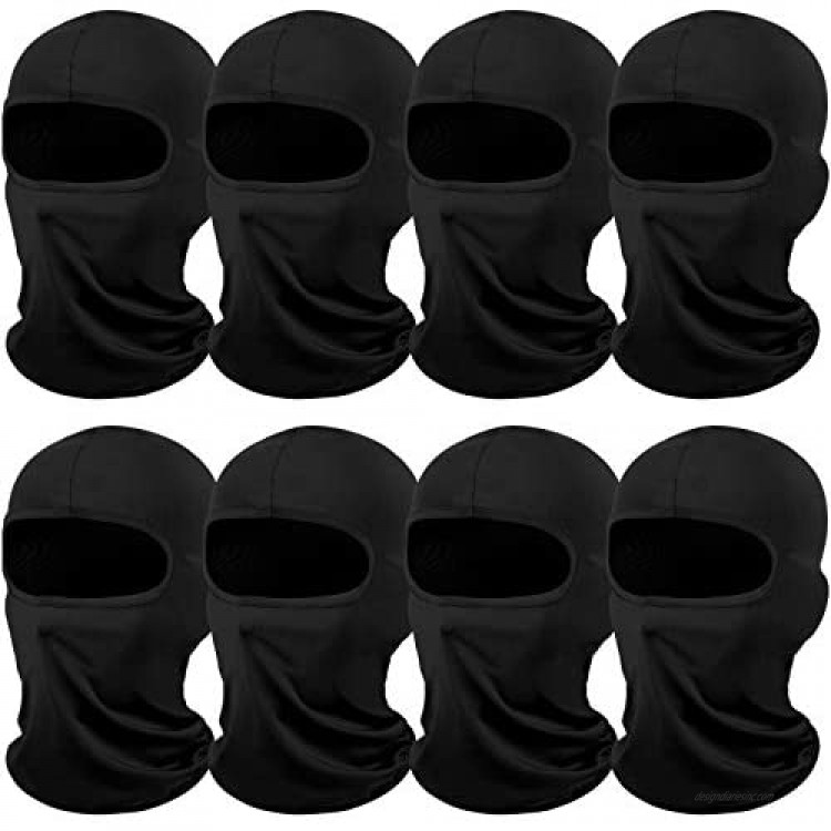 8 Pieces Sun Protection Balaclava Windproof Dustproof Balaclava UV Protection Full Face Cover for Outdoor Sports