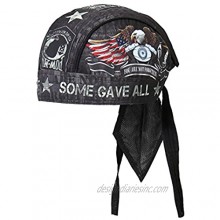 Hot Leathers - HWH1055 Never Forgotten Head Wrap (Black)
